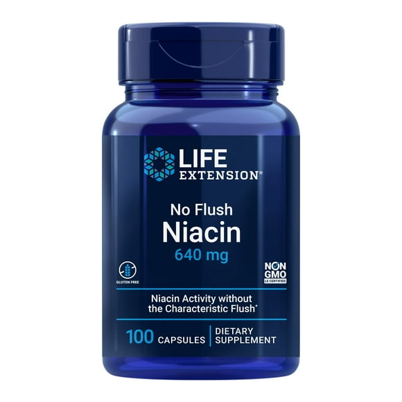 Suplemento Life Extension No Flush Niacina 100 cápsulas