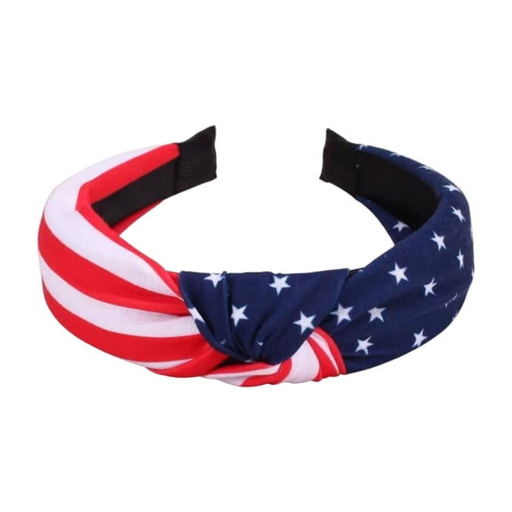 Independence Day Headbands For Women Stars And Stripes Hair Accessories Red White Blue Fabric American Flag Theme