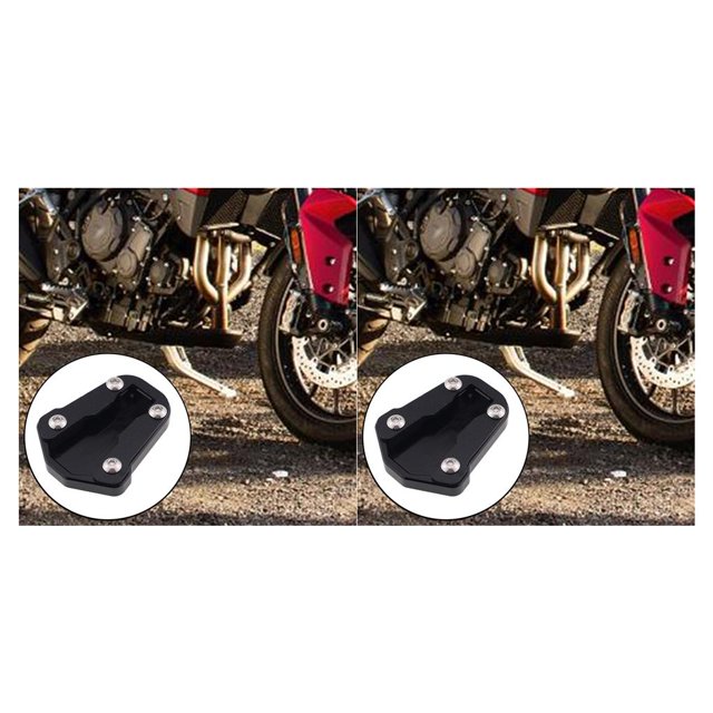 Sidaley Almohadilla de extensión de soporte lateral para CRF300L CRF300 Rally Negro 2piezas