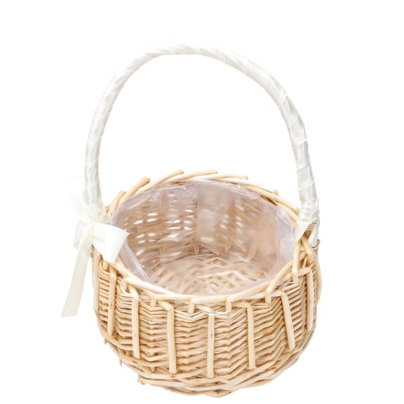 MLINS Handmade Cloth Storage Basket for Home Decor and Organization in Assorted Colors Lightweight and 1pc