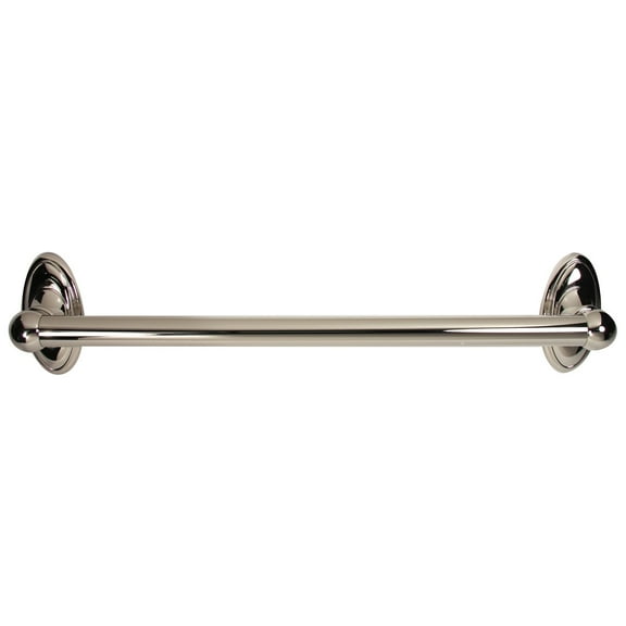 Classic Traditional 18" Grab Bar - Finish: Polished Nickel