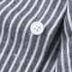 thumbnail image 4 of Blusa y camisa de manga larga con cuello vuelto para hombre, camisa informal de rayas con bolsillos de solapa y botones, blusa de poliéster de manga larga para hombre, 4 of 7
