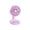 Purple, variant on Orangide Mini Mouse Desk Fan USB Rechargeable Candy Color Adjustable Quiet Portable Small Fan for Office Home Summer Gift Adorable Cute