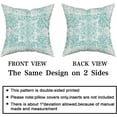 thumbnail image 4 of Aqua Turquoise Gray Ethnic Boho Throw Pillow Covers 18X18 Inch Set of 2 Bohemian Carpet Vintage Pillow Cases Grey Floral Pillow Cover Farmhouse Home Decor for Sofa Couch Porch Outdoor, 4 of 6