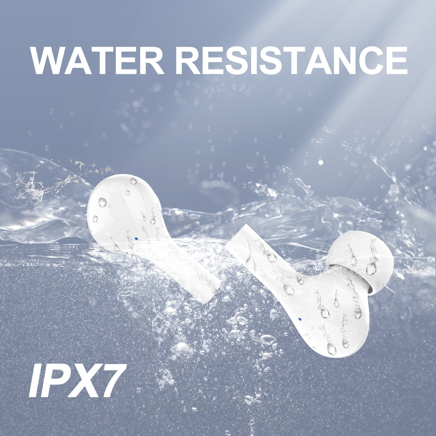 iporachx Bluetooth イヤホン ワイヤレス IPX8防水 3500mAh Hi-Fi 高音質 CVC8.0ノイズキャンセリング Wireless Headphones,iporachx Bluetooth Earbuds , Bluetooth 5.0 Headphones  in Ear, Noise Cancelling Wireless Earphones, Waterproof Earbuds for Sport,