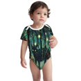 thumbnail image 2 of Gaeub Mystical Black Cat Fireflies Print Infant Climbing Onesie,Toddler Outfit,Newborn Baby Bodysuit,Baby Boy Girl Clothes -6 Months, 2 of 6
