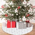 thumbnail image 5 of Falda redonda para árbol de Navidad con copos de nieve, 78/90/120CM, esponjosa para decoración navideña de invierno (multicolor, 78CM), 5 of 5