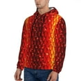 thumbnail image 2 of Hoodies for Men - cool Red Dragon Skin scale Long Sleeve Comfrt Men'S Fashion Hoodies & Sweatshirts, Sweatshirts for Men Hoodies Pullover Clothing Clothes with Pouch, 2 of 7