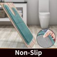 thumbnail image 4 of LAICAIW Memory Foam Toilet Bath Mat U-Shaped, Soft and Comfortable, Water Absorption, Non-Slip, Thick, Machine Wash, Easier to Dry for Bathroom Commode Contour Rug, 24 X 20 Inch, Egg Shell Blue, 4 of 7