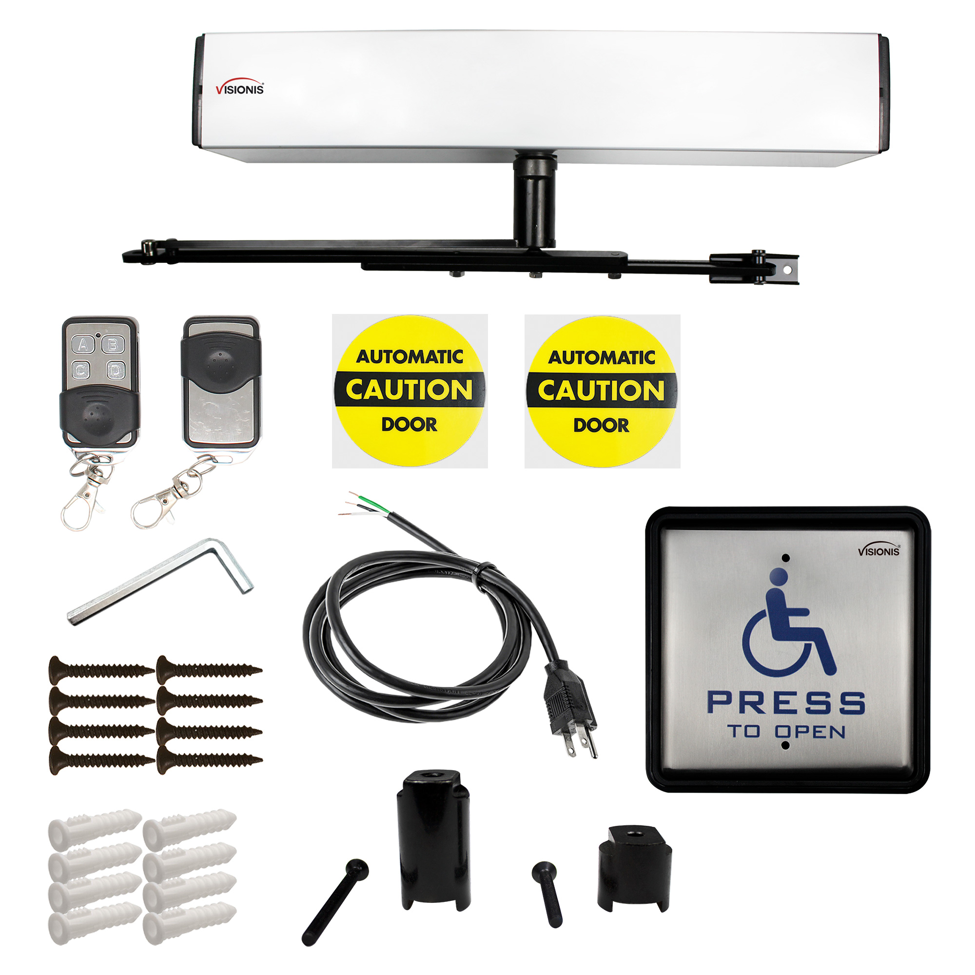 Visionis FPC8523 Slim Electric Automatic Door Opener + Closer for