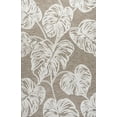 thumbnail image 3 of JONATHAN Y HAWAII 8 x 10 Area Rug, Tobago Two-Tone Monstera Leaf - Brown/Ivory, HWC100B-8, 3 of 10