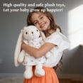 thumbnail image 3 of Plyzle 35cm Cute Plush Rabbit Toy Soft Stuffed Animal for Kids Babies Adults Birthday Gift Home Decor Christmas Present, 3 of 5