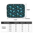 thumbnail image 3 of Cute Dolphin and Clown Fish Sea 17 inch Portable Laptop Sleeve Compatible with MacBook Air Notebook Computer Case for Men Women College School Students, 3 of 7