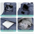 thumbnail image 5 of WANDF Gym Bag for Women Men with 2 Front Pockets,30L Travel Duffle Bag with Shoe and Wet Compartment, Adjustable Strap Water-Resistant Weekender Carry On Bags,Sports Fitness Bag(Blue), 5 of 8