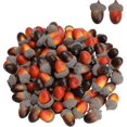 thumbnail image 1 of Mini bellotas artificiales de 3cm, frutas de roble falsas realistas para decoración de mesa de cocina, Acción de Gracias, Halloween, Festival de Navidad, 100 Uds. Feliz Sencillez, 1 of 5