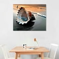 thumbnail image 2 of Orinice  Sunset Sea Beach Modern Seascape Pictures Paintings on Canvas Wall Art  Canvas Prints Artwork for Living Room Bedroom Home Office Decorations 20x16in, 2 of 6