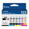 thumbnail image 1 of Botellas de recarga de tinta Ankink 522 T522 EcoTank ET-2800, paquete de 6, 1 of 6