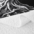 thumbnail image 5 of Homewish Minimalist Nature Tree Twin Quilt Set,Classic Botanical Art Twin Coverlet Set,White Black,Light Gray Reversible,2pcs, 5 of 7