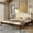 Walnut/Swiss Coffee, variant on Harbor King Bed with Upholstered Headboard, Blonde/Swiss Coffee (MD2411-01)