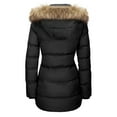 thumbnail image 5 of WenVen Women's Winter Coat Warm Puffer Jacket Waterproof Winter Parka Coat with Hood Black L, 5 of 8