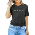 thumbnail image 2 of Beopjesk Women Mama Letter Printed T-Shirt Mama Graphic Tee, 2 of 6
