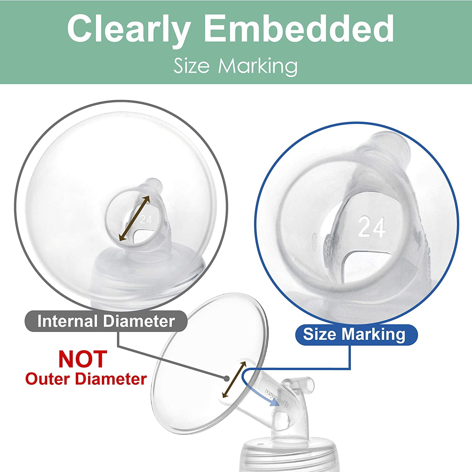 Maymom Pump Parts Compatible with Spectra S1 S2 9 Plus Breastpump. Not Original Spectra Replacement Pump Parts. Inc 21 mm Flange Backflow Protector Tubing