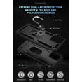 thumbnail image 3 of Case for Moto G 5G 2023 with 2 Pcs Tempered Glass Screen Protector [Built-in Stand] [Military Grade Drop Protection] Rugged Shockproof Protective Phone Cover, Black, 3 of 14