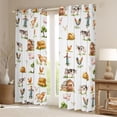 thumbnail image 2 of Homewish Cartoon Scarecrow Blackout Curtains Set of 2 (52x84 Each),Cute Highland Cattle Window Curtains,Country Farmhouse Lodge Curtains and Drapes For Boys Teens,Breathable Home Decor, 2 of 6