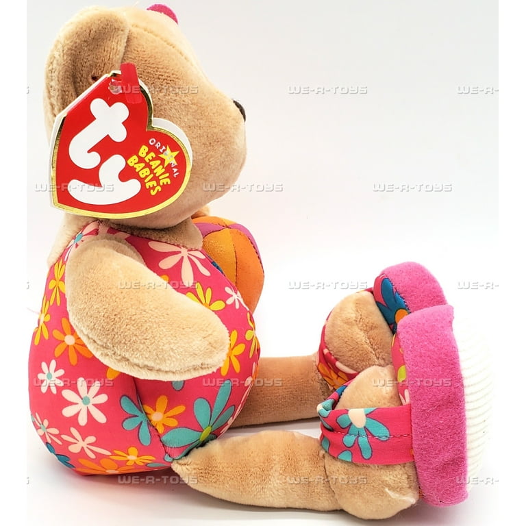 Ty Beanie Babies Wailea the Bear in Swimsuit Summer Plush 2006