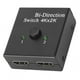 thumbnail image 3 of Convertidor bidireccional, conmutador HDMI, divisor HDMI, adaptador de vídeo de 1 entrada y 2 salidas (negro), 3 of 15