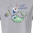 thumbnail image 3 of Frozen - Olaf Presents - Olaf Ariel - Juniors Cropped Cotton Blend T-Shirt, 3 of 5