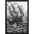 thumbnail image 2 of Octopus Attacking a Ship, Animals Framed Art Print Wall Art by Middle Temple Library Sold by Art.Com, 2 of 6