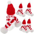 thumbnail image 3 of Gingerbread Man Shaped Bottles Small Juice Bottle With Scarves Hats 50ml Airtight Refillable Christmas Parties 5Pcs, 3 of 5