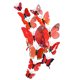 thumbnail image 1 of Advancent 12 unids/set 3D mariposa pared pegatina sala de estar dormitorio adhesivo 3D papel de pared PVC calcomanía decoración del hogar Decoración del hogar gran rojo Advancent HA002018-01, 1 of 6