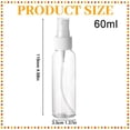 thumbnail image 3 of Spray Bottle Cozival 60Ml Refillable Plastic Spray Bottle - Empty Spritzer for Disinfectant, Perfume, Gardening & Travel, Leak-Proof & Portable for Skin Care & Cleaning, Travel Atomizer, Clear2, 3 of 9