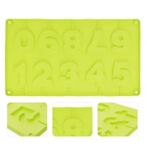NICEXMAS Food Grade Silicone Number Mold Brown Color for Cake Decorating and Baking Use
