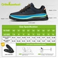 thumbnail image 5 of OrthoComfoot Men's Fashion Sneakers with Arch Support, Comfortable Waterproof Shoes for Plantar Fasciitis, Orthopedic Walking Shoes for Heel and Foot Pain Relief, 5 of 6
