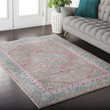 mistana fields blue pink area rug walmart com