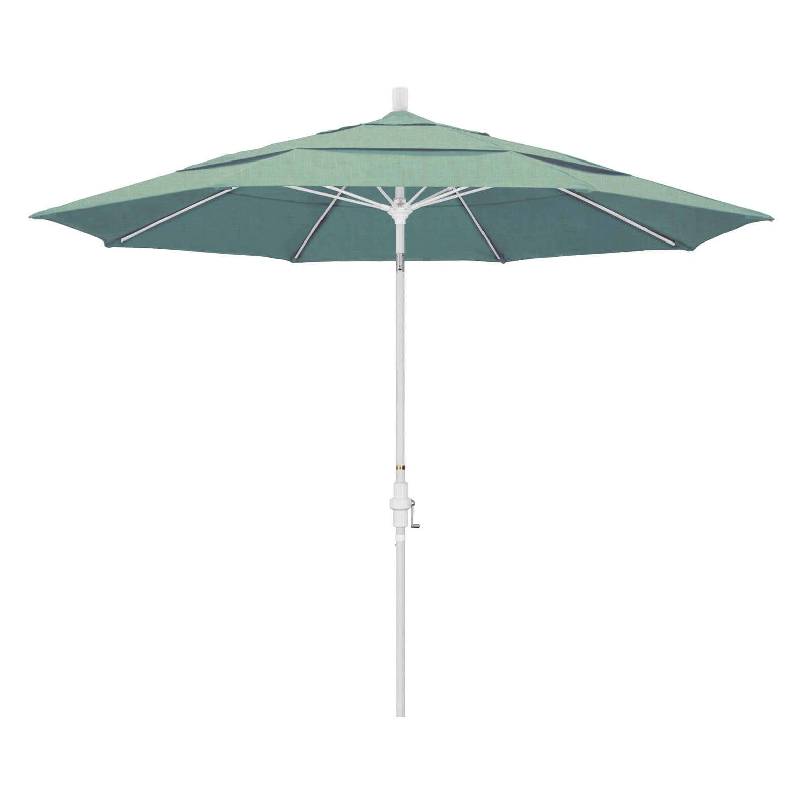 California Umbrella 11 ft. Fiberglass Double Vent Sunbrella Tilt Market