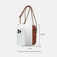 thumbnail image 2 of TAZAG soft leather mobile phone bag fashionable simple high-end one-shoulder crossbody mini bag for women, 2 of 11