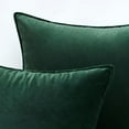 thumbnail image 2 of Pack of 2 Decorative Velvet Throw Pillow Cover Soft Army Green Pillow Cover Solid Square Cushion Case for Sofa Bedroom Car 18x18 Inch, 2 of 5