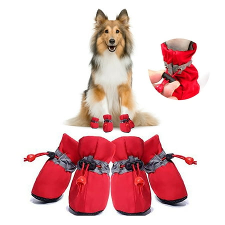 

PEONAVET Dog Booties Dog Boots Breathable Non-Slip Outdoor Pet Shoe Cover Soft Sole Waterproof Foot Cover