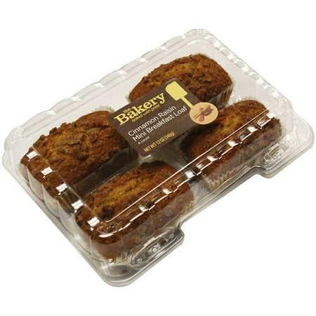 The Bakery at Walmart Cinnamon Raisin Mini Breakfast Loaf, 4 count, 12 oz