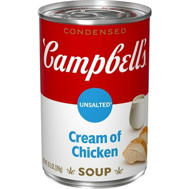 Campbell’s Condensed Unsalted Cream of Chicken Soup (Pack of 2)