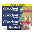 thumbnail image 1 of Adhesivo para Dentaduras Fixodent Ultra Max Fijación con Sabor Scope Paquete de 3, 1 of 9