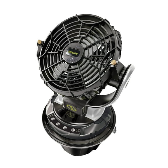 Sun Joe 24 Volt IONMAX Cordless Misting Fan Kit with 6 Gallon Portable Bucket, 24V-MSTFAN-LTE