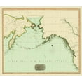 thumbnail image 2 of Thomson 23x20 White Modern Wood Framed Museum Art Print Titled - Northwest Passage between Asia America, 2 of 4