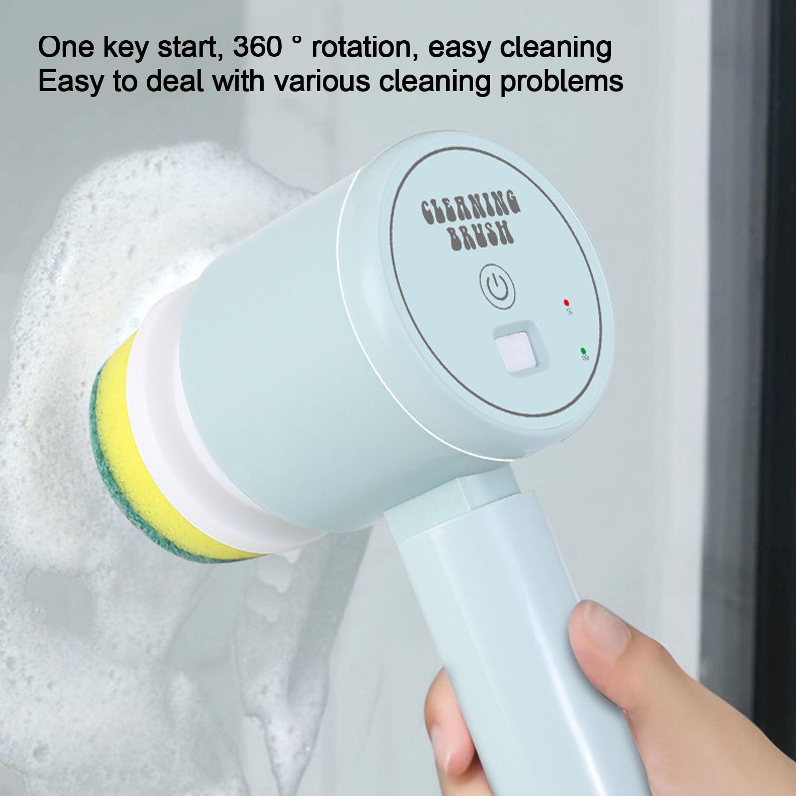 SOARING Electric Cleaning Brush, Cordless Electric Scrubber for  Kitchen,Bathroom,Shower Door,Bathtub,Mirror,Tile,Tub,Dish,Sink,Grout  Handheld