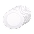 thumbnail image 1 of 10 Pieces Paper Round Plates Household Pantry Holder Eating Camping Birthday Dinnerware Set Stackable Hiking Backpacking Tableware Campers Accessories 8 Inch, 1 of 7