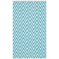 thumbnail image 5 of SAFAVIEH Montauk Siomha Chevron Cotton Area Rug, Turquoise/Ivory, 4' x 6', 5 of 9